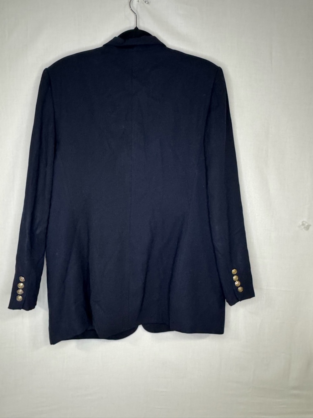 Lauren Ralph Lauren Womens Navy Blazer Sz 16 Crown Crest Embroidery Old Money - Picture 5 of 11